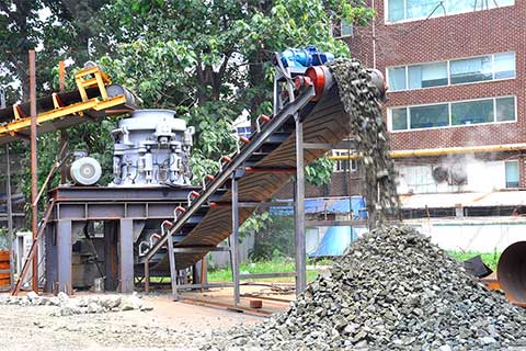 圓錐破碎機生產線現場