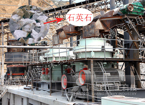 石英石圓錐破碎機(jī)施工現(xiàn)場(chǎng)