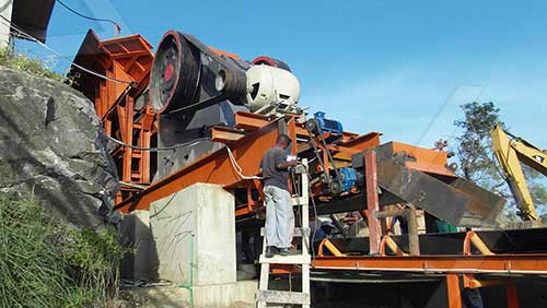 69型破碎機生產線現場