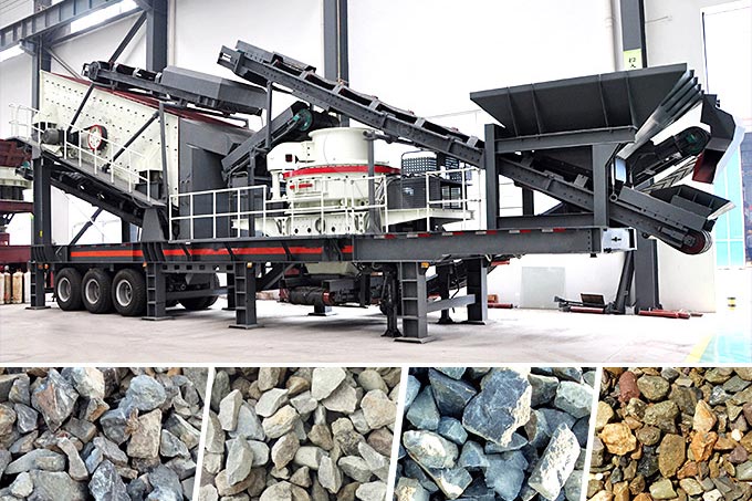 移動破碎站適用于多種物料破碎