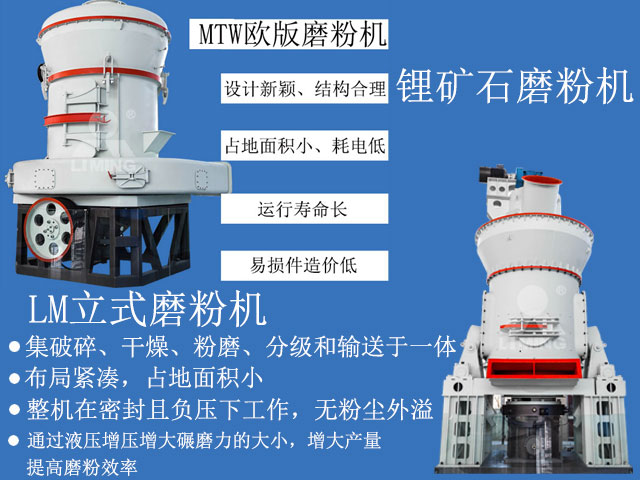鋰輝石磨粉機優勢簡介