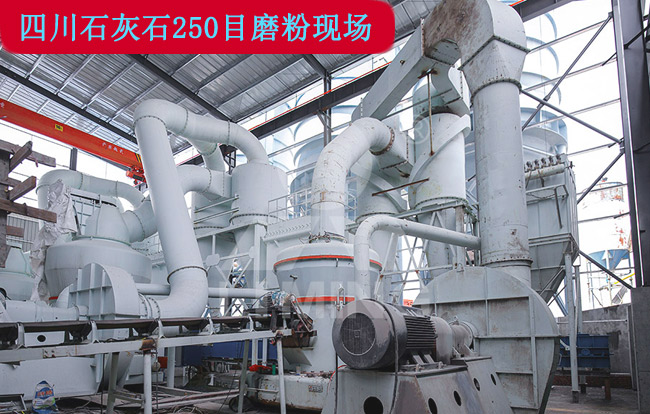 四川250目石灰石磨粉現場
