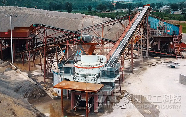 花崗巖加工機制砂現場