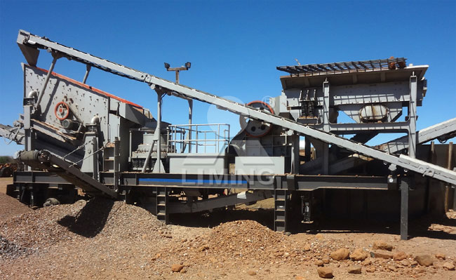 混凝土也能破碎成石子!移動破碎機作業現場見真假